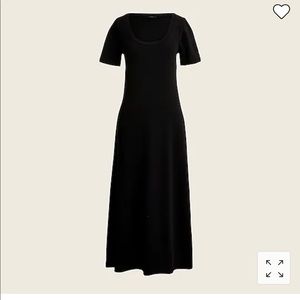 J. Crew Midi T-Shirt dress black, size M, NWT